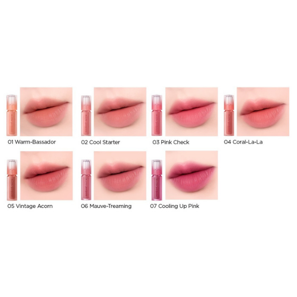 Son Kem Peripera Over Blur Tint Full màu