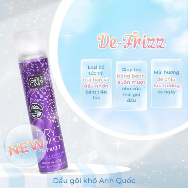 Dầu Gội Khô Girlz Only