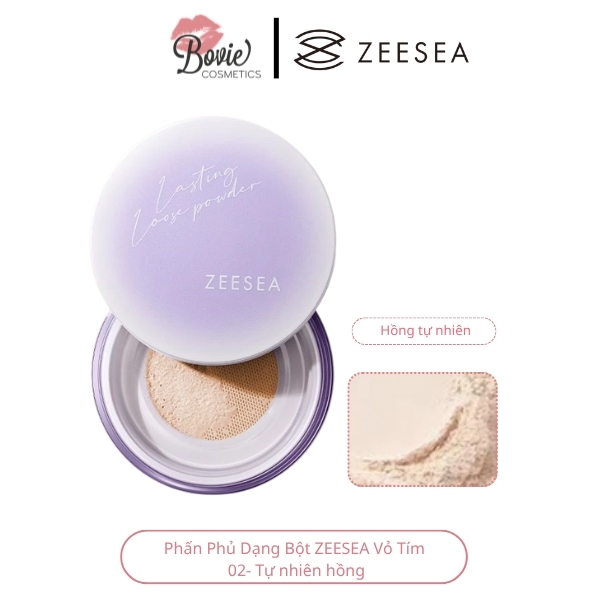 Phấn Phủ Dạng Bột ZEESEA Vỏ Tím Pastel Light And Soft Loose Powder