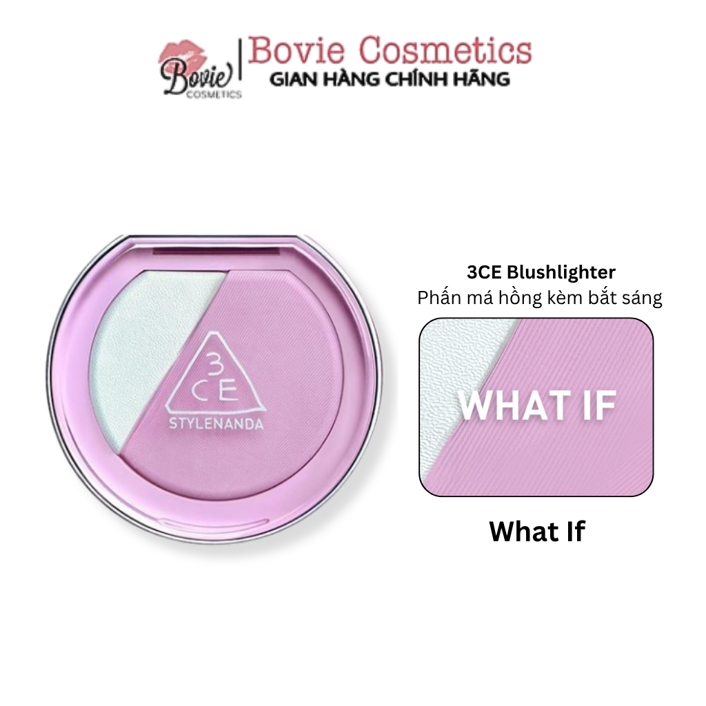 Phấn má hồng kèm bắt sáng 3ce blushlighter
