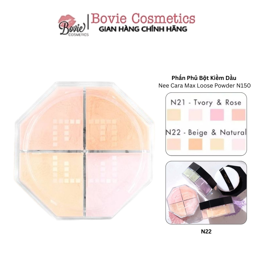 Phấn Phủ Bột Kiềm Dầu Điều Chỉnh Sắc Tố Da Nee Cara Max Loose Powder N150