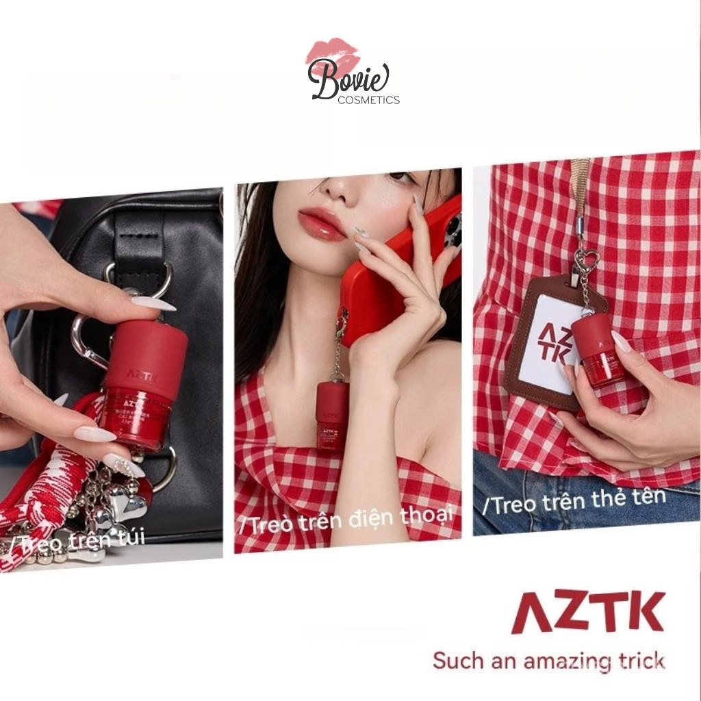 Son Bóng AZTK Carry Me Duo-Color Glow Lasting Lip Jello 2.5g + 2.5g (Kèm quà)
