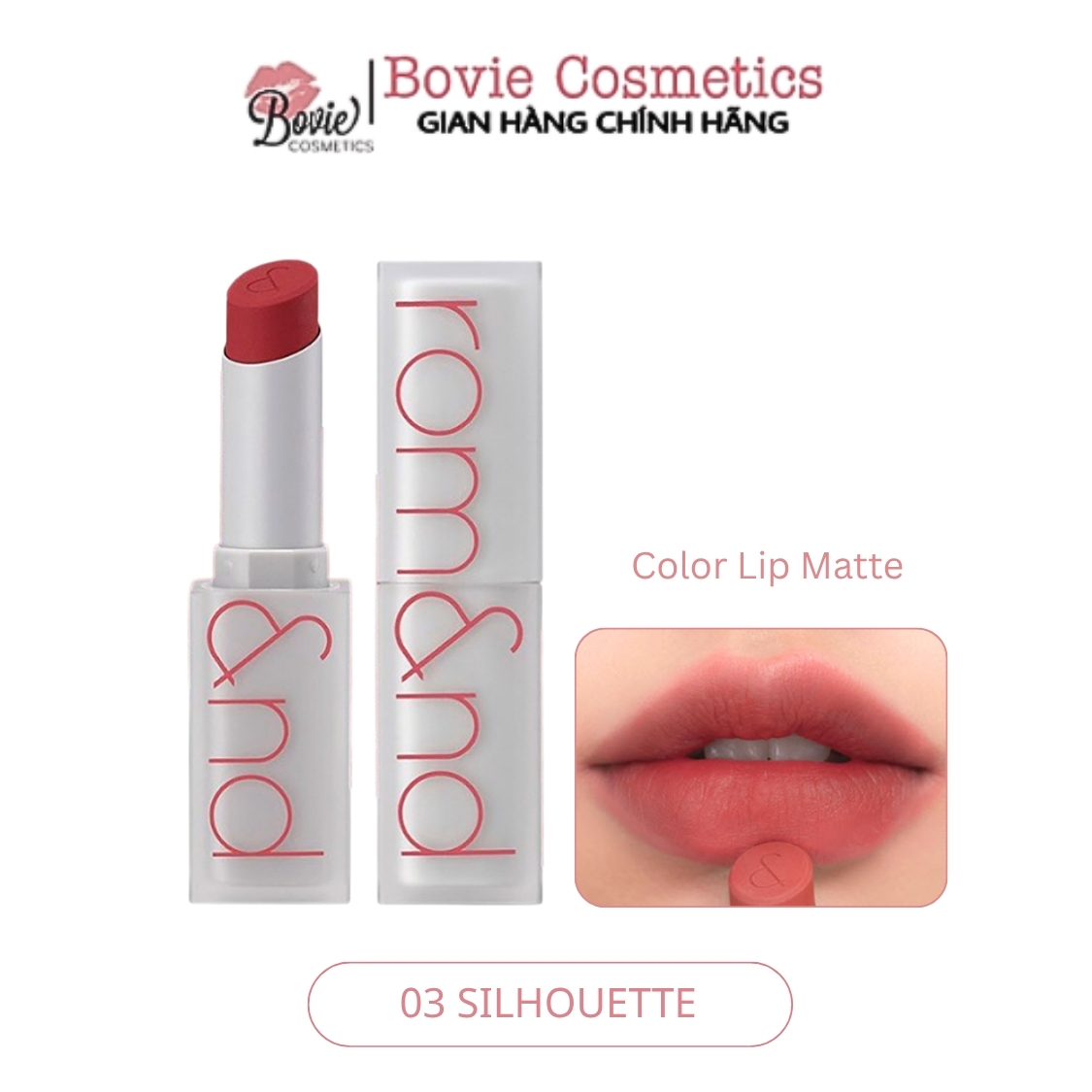 Son thỏi Romand New Zero Matte Lipstick