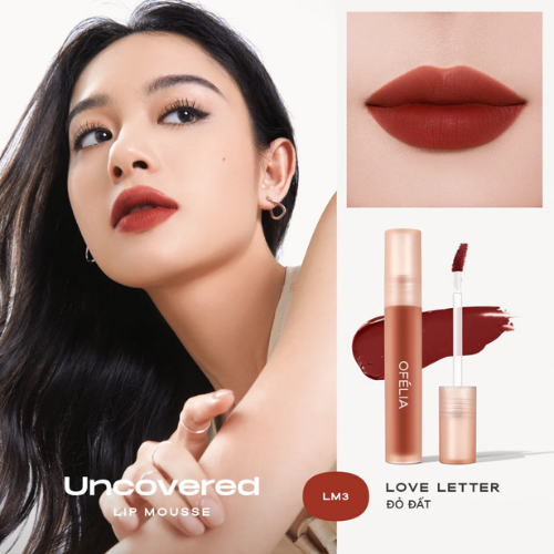 Son kem lì mịn OFÉLIA Uncovered Lip Mousse