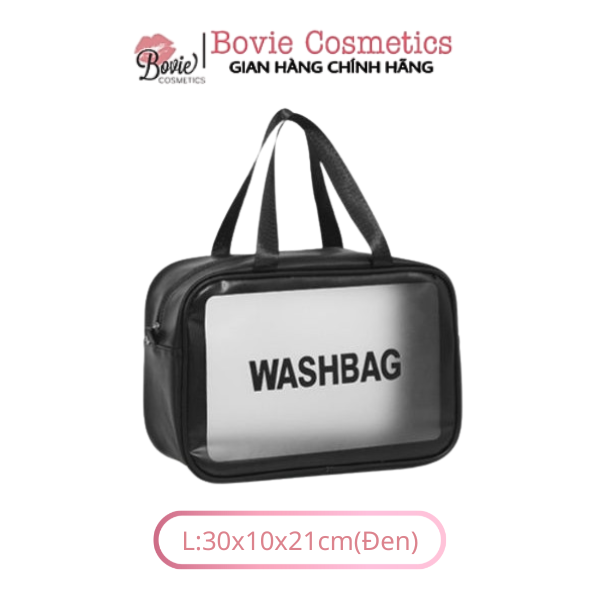 Túi đựng mỹ phẩm du lịch WASH BAG trong suốt, túi đựng đồ trang điểm mini cao cấp cực xinh