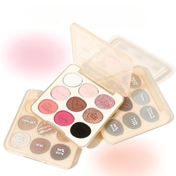 Bảng Phấn Mắt 9 Ô XIXI Doodle Log Nine Color Eyeshadow