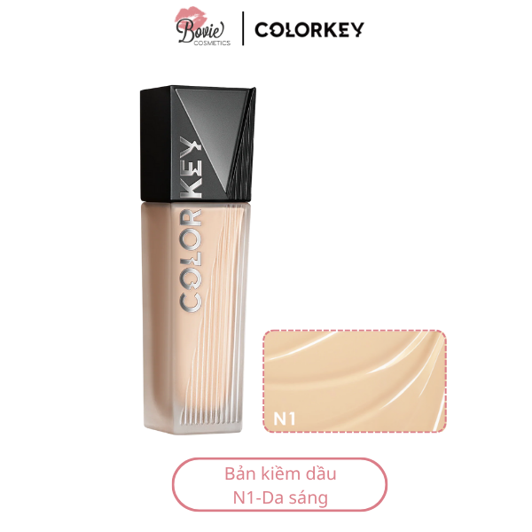 Kem Nền Mỏng Nhẹ, Lâu Trôi, Dành Cho Da Dầu Colorkey Long Lasting Flawless Liquid Foundation 30g