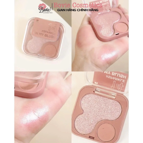 Phấn má hồng 2P Original Oh My Blush nhiều màu sắc 2in1