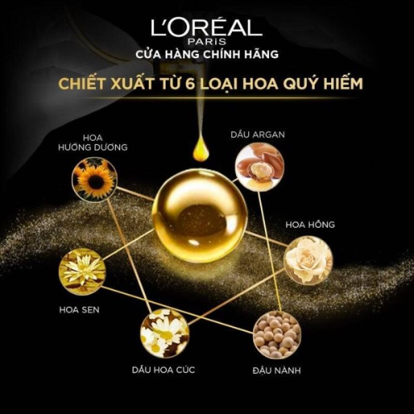 Dầu Xả L'Oreal Paris Phục Hồi Hư Tổn, Ngăn Gãy Rụng Tóc, Bảo Vệ Màu Tóc Nhuộm 280ml