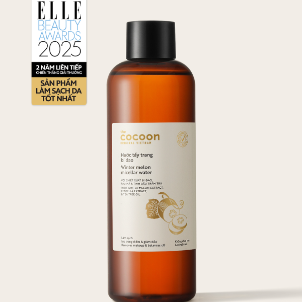 Nước tẩy trang bí đao Cocoon tẩy sạch makeup & giảm dầu