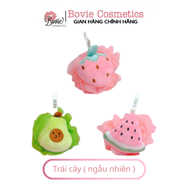 BÔNG TẮM XƠ MƯỚP CÓ MÚT JARY LOOFAH SPONGE- BÔNG TẮM TRÁI CÂY JARY LOOFAH BATH SPONGE