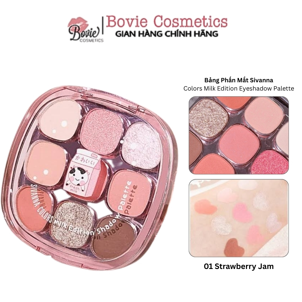 Bảng Phấn Mắt Sivanna Colors Milk Edition Eyeshadow Palette (HF742)