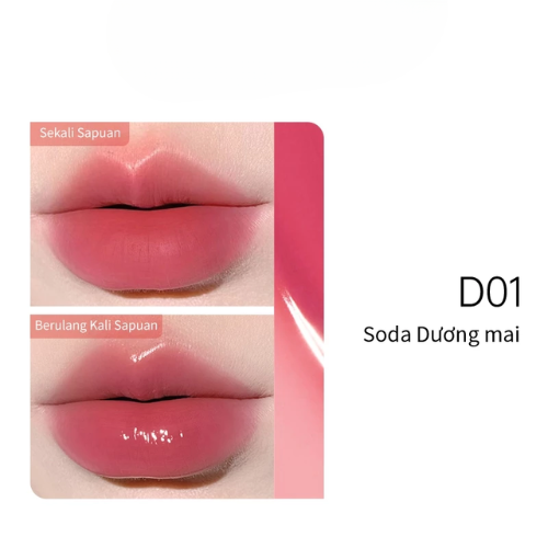 Son Mooekiss Serum Dưỡng Không Dính Cốc Hiệu ứng Tráng Gương Hai đầu đa Năng 3ml+3ml
