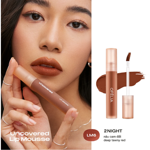 Son kem lì mịn OFÉLIA Uncovered Lip Mousse