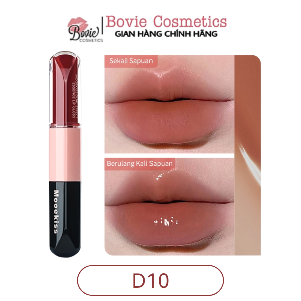 Son Mooekiss Serum Dưỡng Không Dính Cốc Hiệu ứng Tráng Gương Hai đầu đa Năng 3ml+3ml