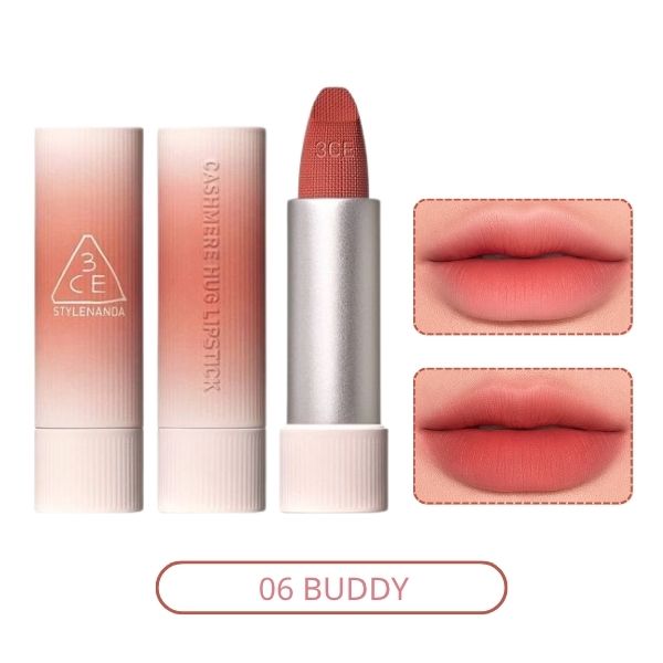 Son Thỏi Mịn Lì, Mềm Môi 3CE Cashmere Hug Lipstick 3.5g