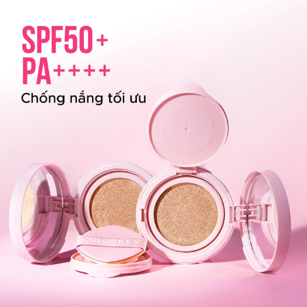 Phấn Nước Chống Nắng Colorkey Long Lasting Flawless Brightening Cushion Cream SPF50+ PA++++