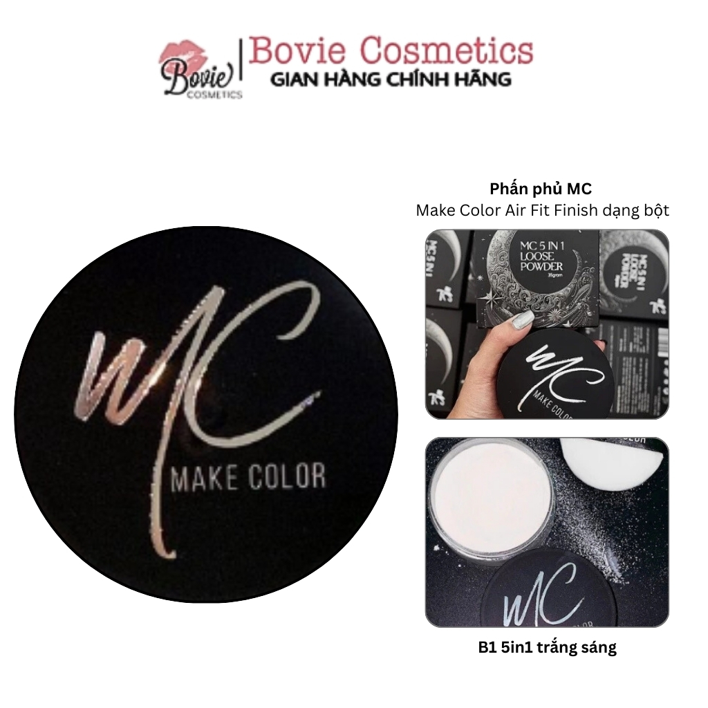 Phấn Phủ Bột Thủy Tinh 5in1 Mc Make Color Air Fit Finish Loose Powder 35g