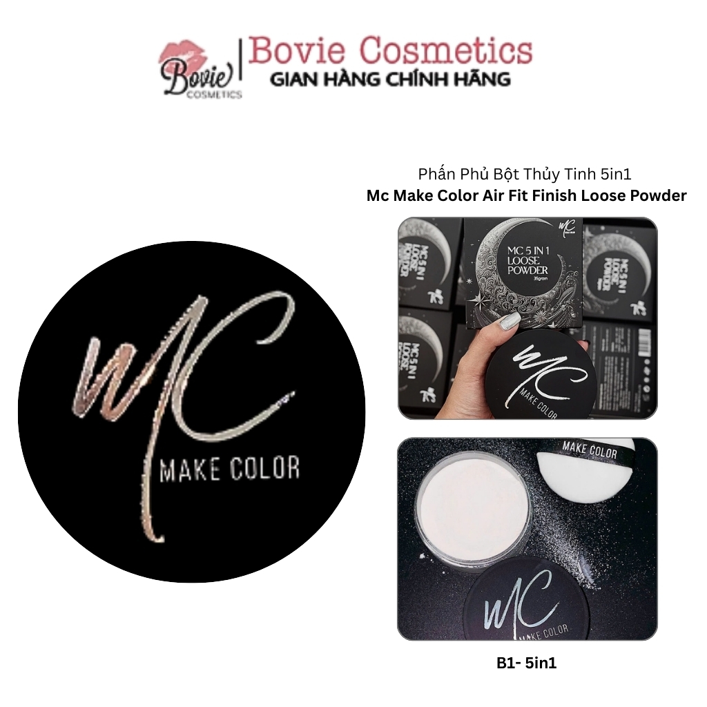 Phấn Phủ Bột Thủy Tinh 5in1 Mc Make Color Air Fit Finish Loose Powder 35g
