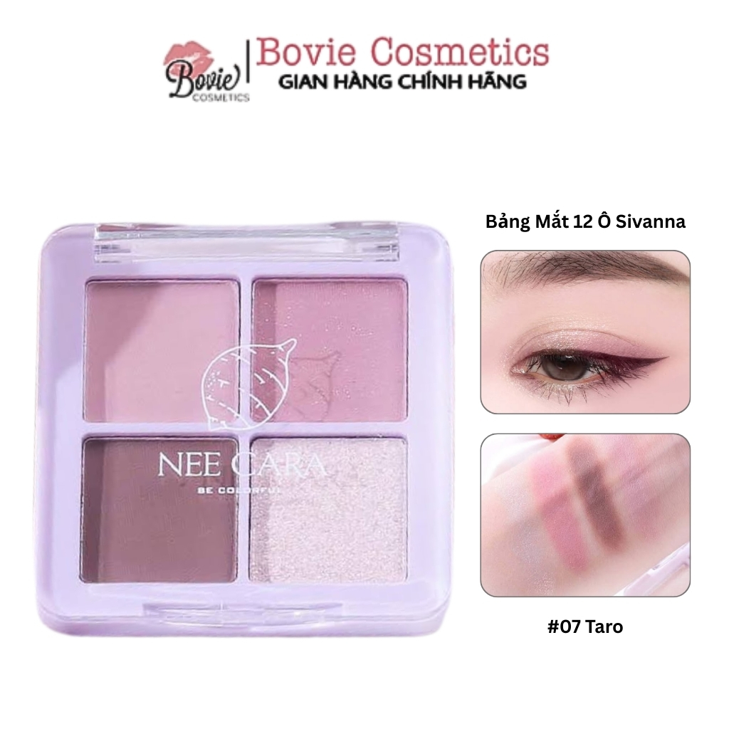 Phấn Mắt Nhũ Lì Nee Cara Tông Hồng Dâu San Hô N319