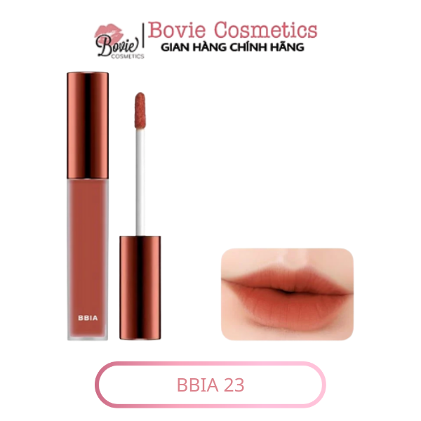 (Vegan - 2023) Son kem lì Bbia Last Velvet Lip Tint Version 8 Full màu