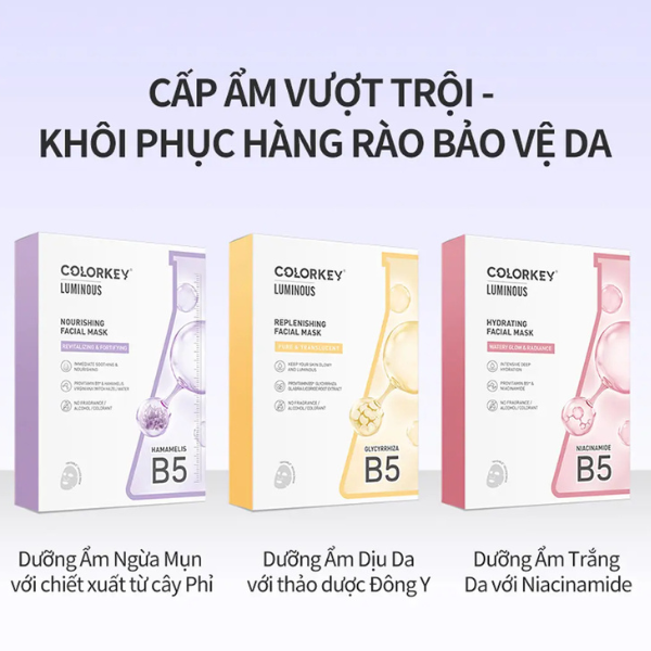 Mặt Nạ Colorkey Luminous B5 Facial Mask