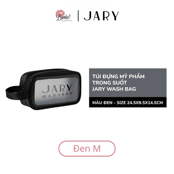 TÚI ĐỰNG MỸ PHẨM TRONG SUỐT JARY WASH BAG