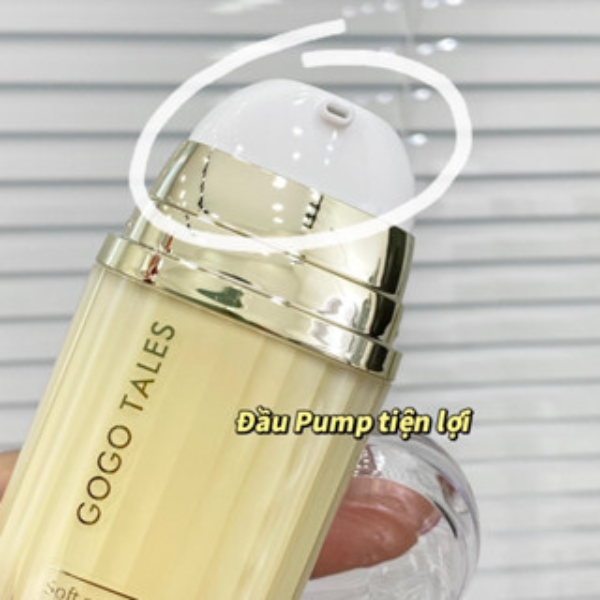 Kem nền GOGO TALES mỏng mịn che khuyết điểm tự nhiên Light Transparent Makeup Holding Liquid Foundation GT518
