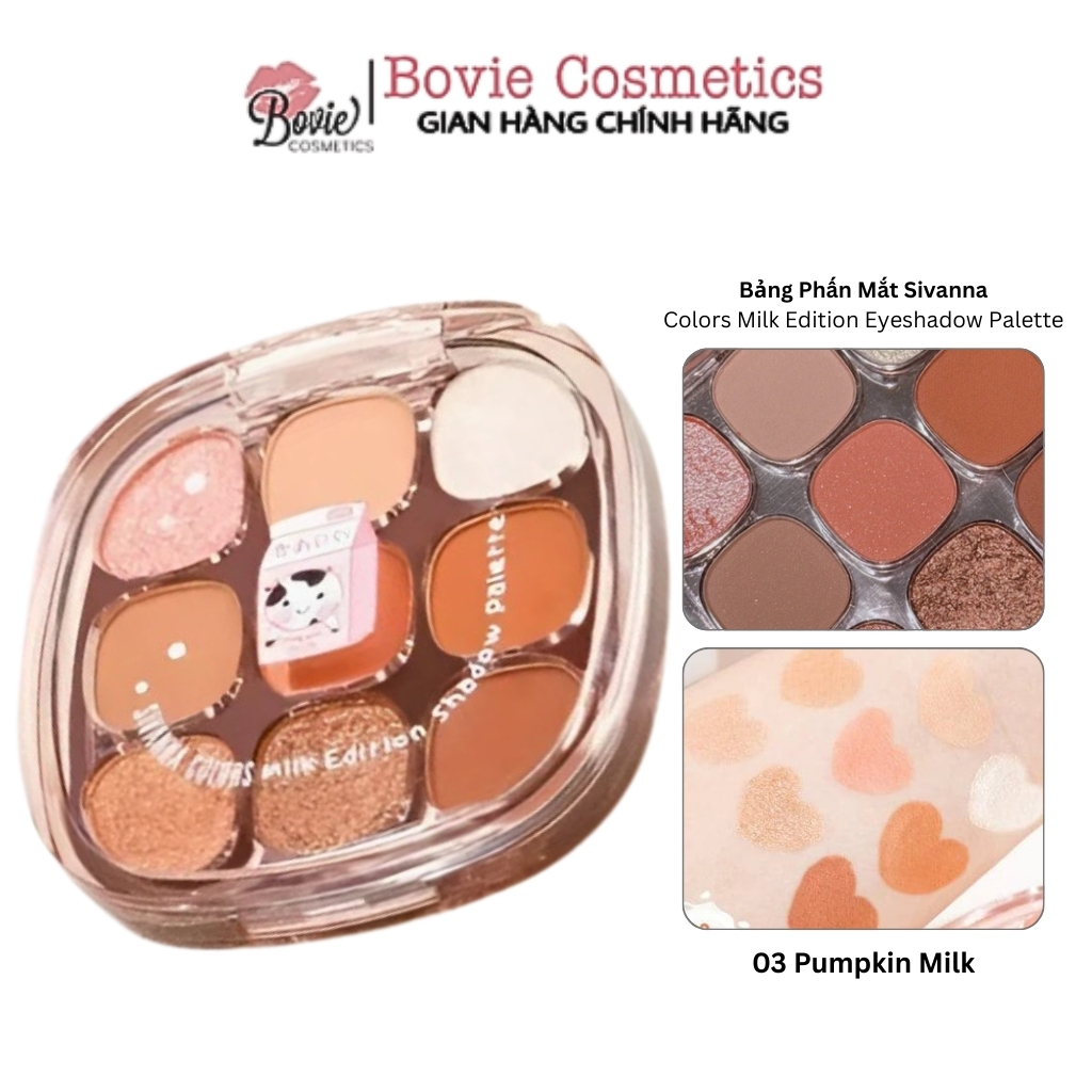 Bảng Phấn Mắt Sivanna Colors Milk Edition Eyeshadow Palette (HF742)
