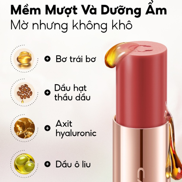 Son lì CARSLAN Matte Kiss 3.2g mịn nhẹ trang điểm môi lâu trôi