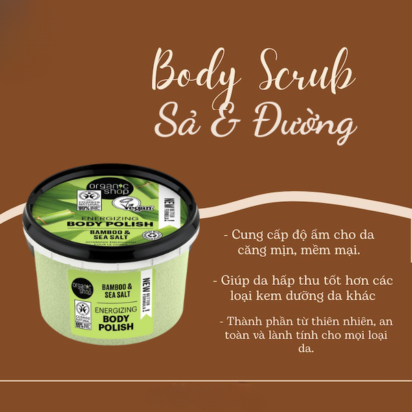 Tẩy Tế Bào Chết Toàn Thân Organic Shop Body Scrub