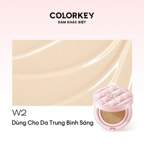 Phấn Nước Chống Nắng Colorkey Long Lasting Flawless Brightening Cushion Cream SPF50+ PA++++