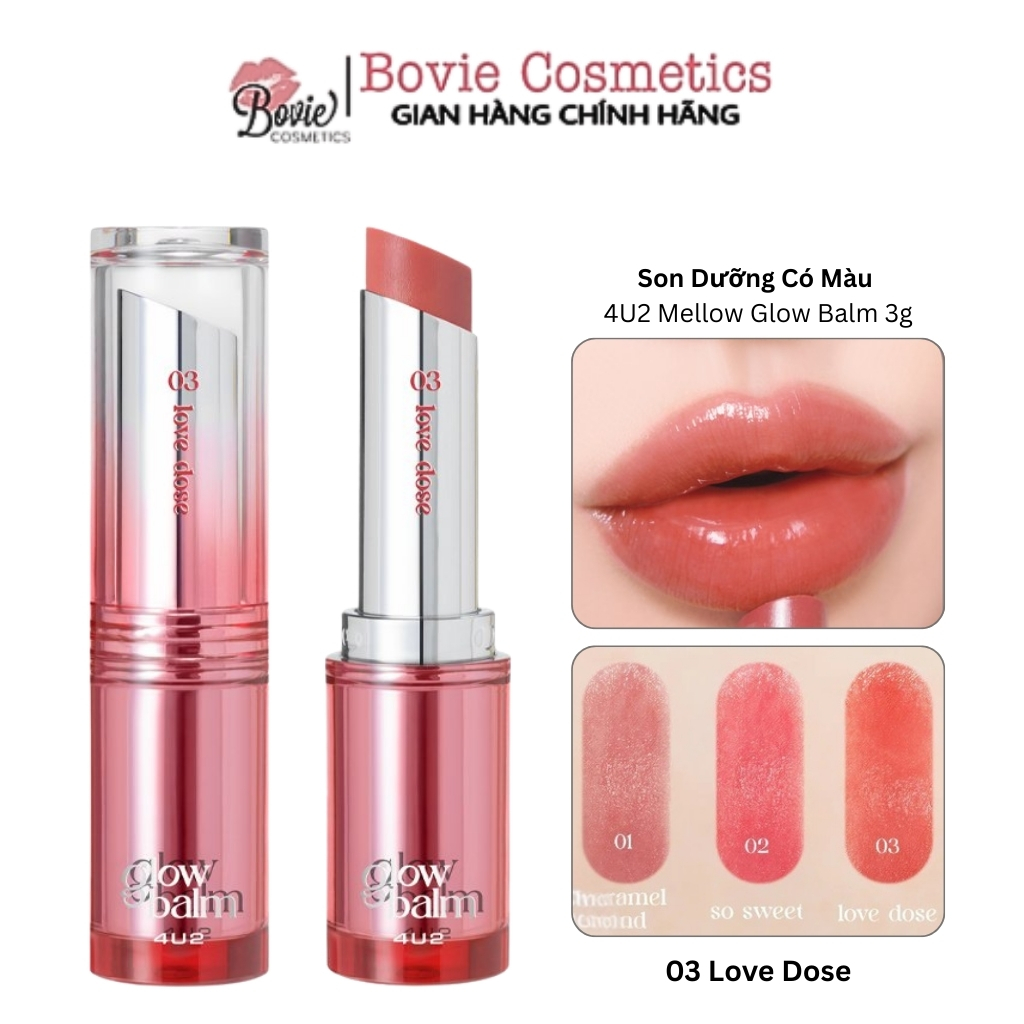 Son Dưỡng Có Màu 4U2 Mellow Glow Balm 3g