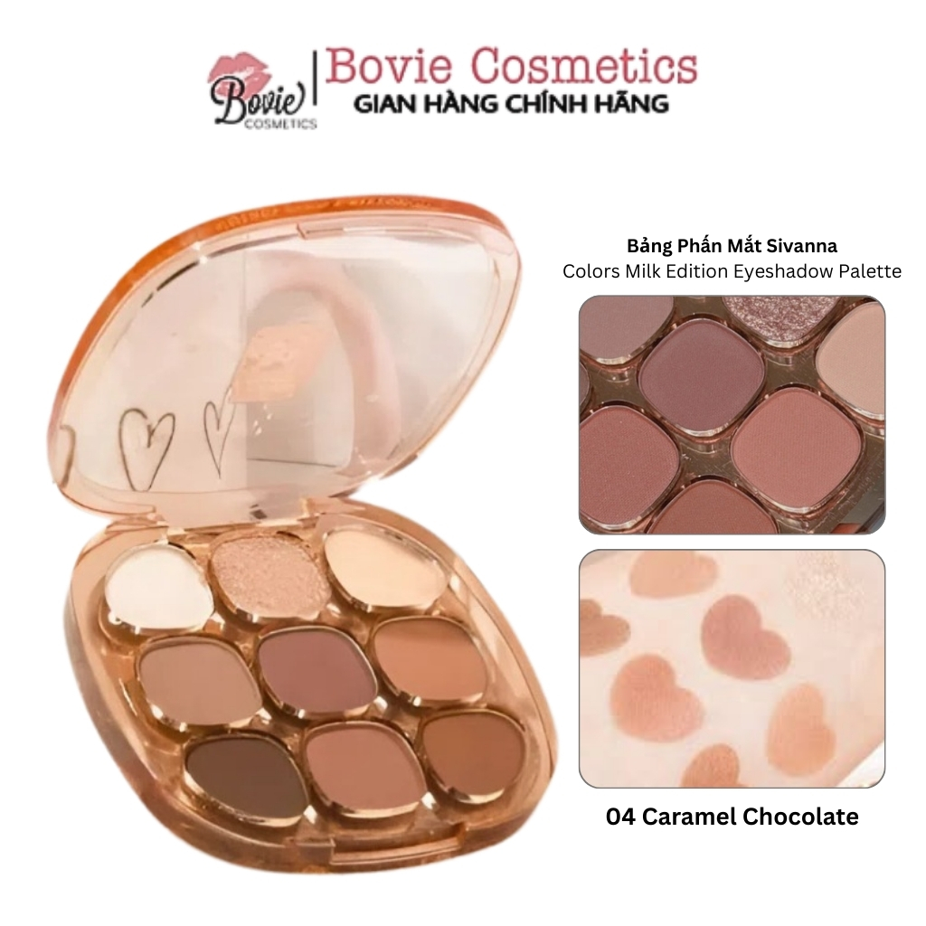 Bảng Phấn Mắt Sivanna Colors Milk Edition Eyeshadow Palette (HF742)