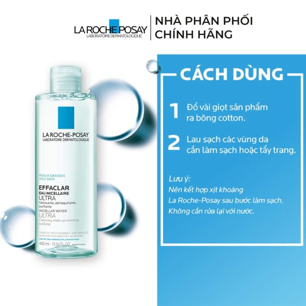 Nước Tẩy Trang Cho Da Nhạy Cảm La Roche-Posay Micellar Water Ultra