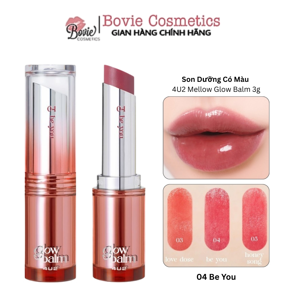 Son Dưỡng Có Màu 4U2 Mellow Glow Balm 3g