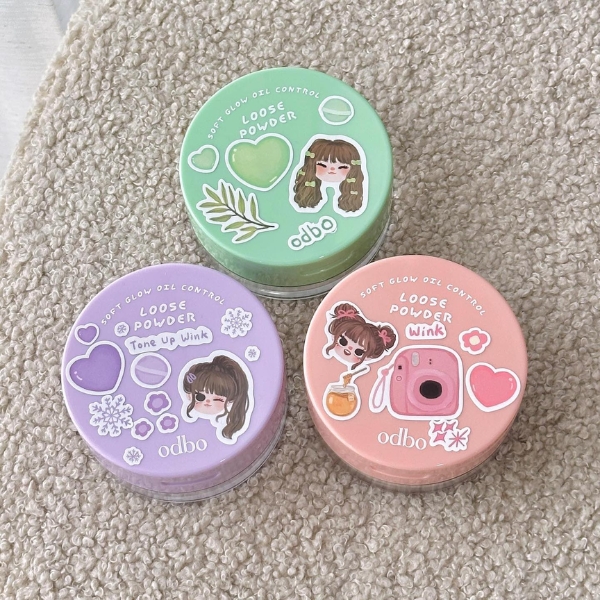 Phấn nền phủ bột kiềm dầu ODBO Soft Glow Oil Control Loose Powder OD6004
