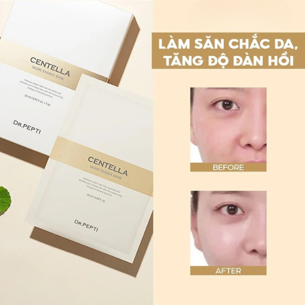 Mặt Nạ Cấp Ẩm Và Dưỡng Da Dr Pepti Centella Moist Energy Mask