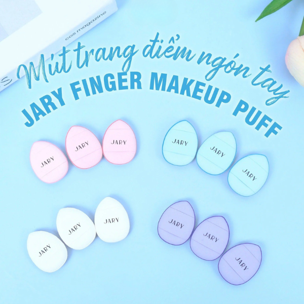 Mút Trang Điểm Ngón Tay Jary Finger Makeup Puff (Set 2 miếng)