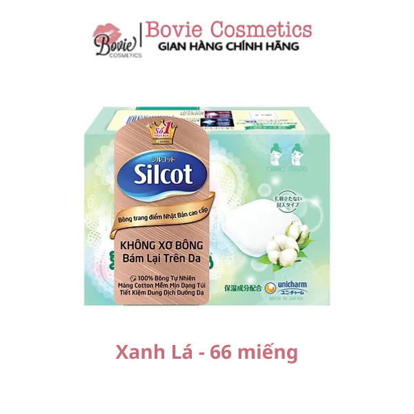 Bông trang điểm Silcot Nhật Bản không xù bông, thấm hút dung dịch giúp tiết kiệm mỹ phẩm dưỡng da
