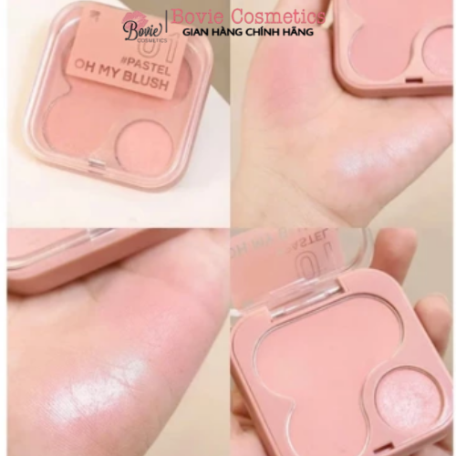 Phấn má hồng 2P Original Oh My Blush nhiều màu sắc 2in1