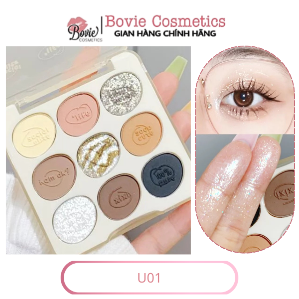 Bảng Phấn Mắt 9 Ô XIXI Doodle Log Nine Color Eyeshadow