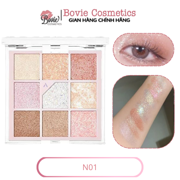 Bảng Phấn Mắt 9 Ô Unleashia Glitterpedia Eye Palette