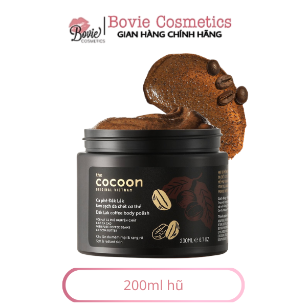 Tẩy tế bào da chết cơ thể Cocoon Cà phê Đắk Lắk