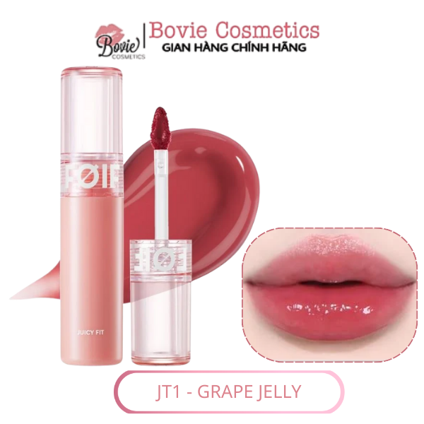 Son Tint Bóng Thuần Chay, Ẩm Mọng, Bền Màu FOIF Juicy Fit Tint