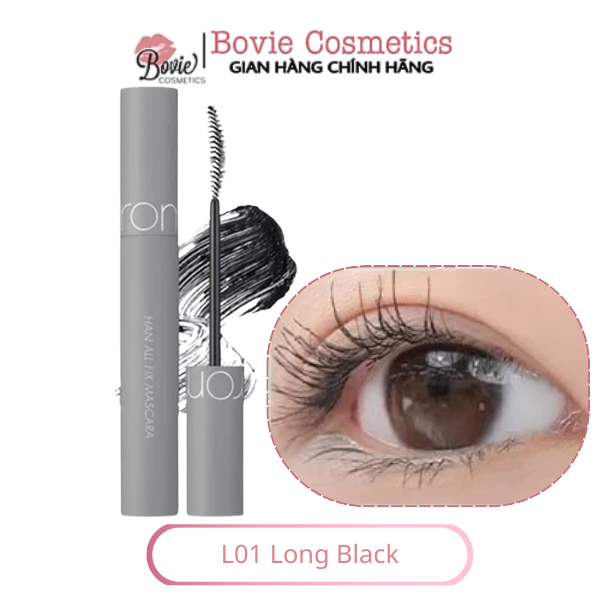 Chuốt Mi Siêu Dài Và Cong Mi Tự Nhiên, Chống Trôi Hiệu Quả Romand Han All Fix Mascara