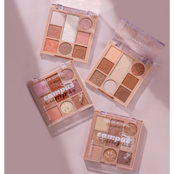 Bảng Phấn Mắt 8 Ô Color School Playing magic cube eye shadow plate