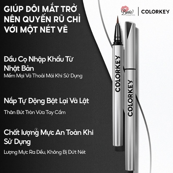 Bút Kẻ Mắt Nước Lâu Trôi Colorkey Floating Color Liquid Eyeliner 0.5ml