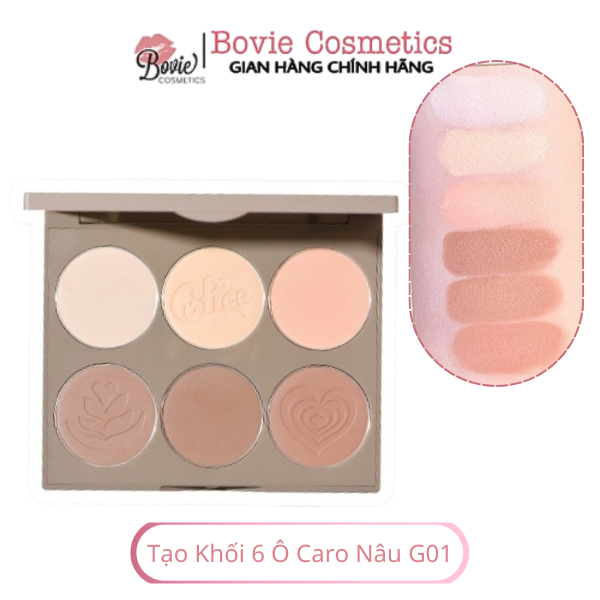 Bảng Tạo Khối 6 Ô Gogo Tales Nude Light Shadow Highlight Contouring Disk 168g GT445