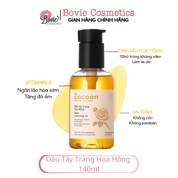 Dầu tẩy trang hoa hồng Cocoon